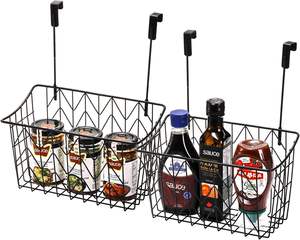 Organizador Metálico Oniya para Colgar Sobre la Puerta del Gabinete, <span class=keywords><strong>Cesta</strong></span> de Almacenamiento Colgante de Pared, <span class=keywords><strong>Cesta</strong></span> de Alambre para Organización del Fregadero de la Cocina - Product Image 5