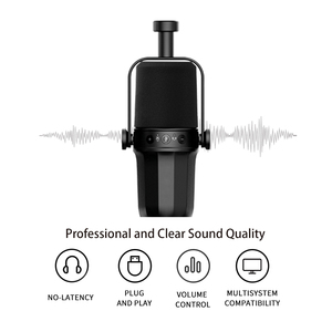Micrófono Dinámico Profesional BKX-40 con Cable USB y XLR <span class=keywords><strong>para</strong></span> Grabación de <span class=keywords><strong>Voz</strong></span> o Juegos - Product Image 2