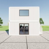 Maison conteneur en acier de 40 pieds certifiée CE, maison préfabriquée modulaire moderne pour dortoirs étudiants, bureaux et hôtels, conception respirante