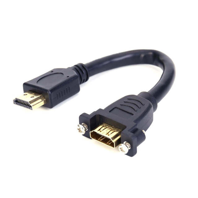 FARSINCE 4K 8K HDMI Panel Coupler HDMI Female to Female, Wall & Panel Mount HDMI Feedthrough Socket