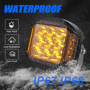 ไฟตัดหมอกสำหรับรถกระบะออฟโรดรถจีปเอทีวี UTV SUV ไฟ <span class=keywords><strong>LED</strong></span> สีเหลืองอำพันขนาด5นิ้วแบบจุดน้ำท่วม75W - Product Image 2