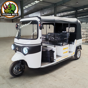 Tricycles et Tuk-tuks électriques <span class=keywords><strong>de</strong></span> haute qualité à carrosserie fermée pour le <span class=keywords><strong>transport</strong></span> <span class=keywords><strong>de</strong></span> passagers, 6 à 9 places, moteur 4000W 72V, batterie au lithium - Product Image 4