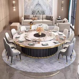 Tavolo da Pranzo di Lusso con Piattaforma Girevole Automatica per Casa, Ristorante e Uso Commerciale - Product Image 3
