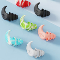 Bouchons d'oreilles en silicone à aileron de requin Anti-bruit étanche adulte bain et natation étudiant sommeil accessoires casque compagnon
