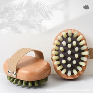 Masaje cuero cabelludo Jade Gua Sha peine desintoxicación Facial masajeador herramienta reafirmante piel Xiuyu Guasha piedra para todos - Product Image 3