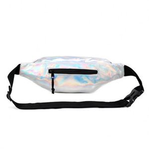 Customized Fashionable PU <b>Leather</b> Holographic Fanny Pack Colorful Printing <b>Belt</b> <b>Pouch</b> for Travel Sport Fanny Pack - Product Image 5