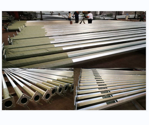 3M 5M 7m 9M 8m 10m farola poste de metal poste de luz cónica poste de luz de calle solar personalizado poste de brazo poste de acero galvanizado - Product Image 2