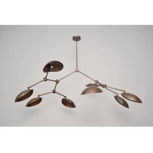 Lámpara de Techo de Latón Estilo Moderno de Mediados de Siglo, Hecha a Mano, Ajustable, con Múltiples Brazos, Lámpara Colgante de Diseño Vintage - Product Image 1