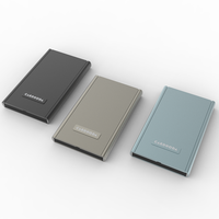 Porte-cartes magnétique en aluminium CardHoda, portefeuille fin, blocage RFID, porte-cartes d'identité, porte-passeport, design minimaliste, 6 pouces, sans