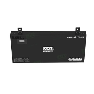 JREPower 12V 100Ah İnce Yarı Katı Hal LiFePO4 RV Duvara Monte Edilebilir Akü Ultra Taşınabilir Kompakt Karavanlar/Minibüsler 6000+ Döngü Hızlı Şarj - Product Image 1