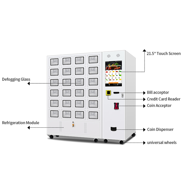 Haloo Vending Machine Supplier Vending Locker Cabinets Fresh Food Cooling Lockers Fresh Food Locker Vending Machine