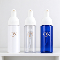 Flacon Distributeur Moussant Rechargeable 40ml 50ml 80ml, Pompe à Mousse Blanche Transparente Bleue 50ml 80ml pour Emballage de Nettoyant Visage Quotidien