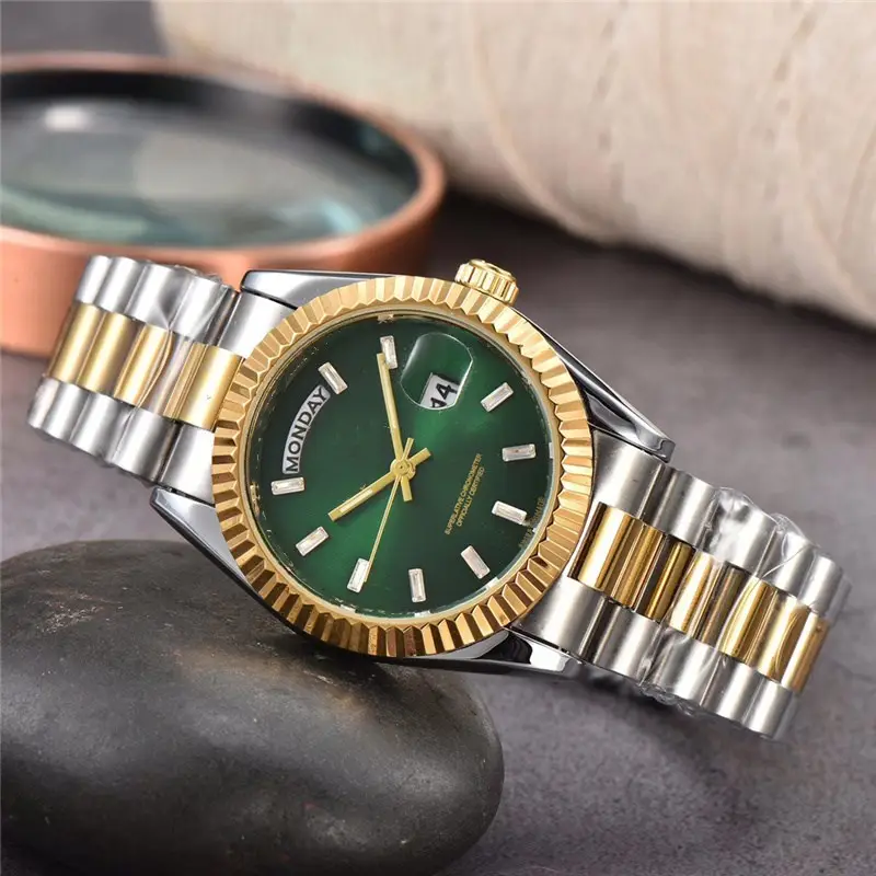 Hot sale fashion Women men watch stainless steel Luxury WristWatch famous brand ladies couples fashion watches gifts