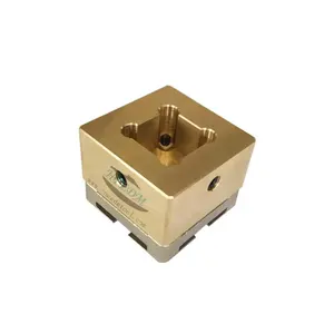 EDM Machining Square Slot Brass Electrode Holder With System 3R Centering Plate HE-R06658