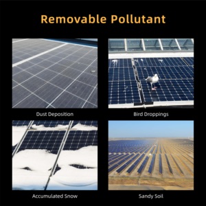 Robot nettoyeur d'énergie photovoltaïque anti-chute panneaux solaires Machine de nettoyage de panneaux photovoltaïques à double usage sec et humide - Product Image 6