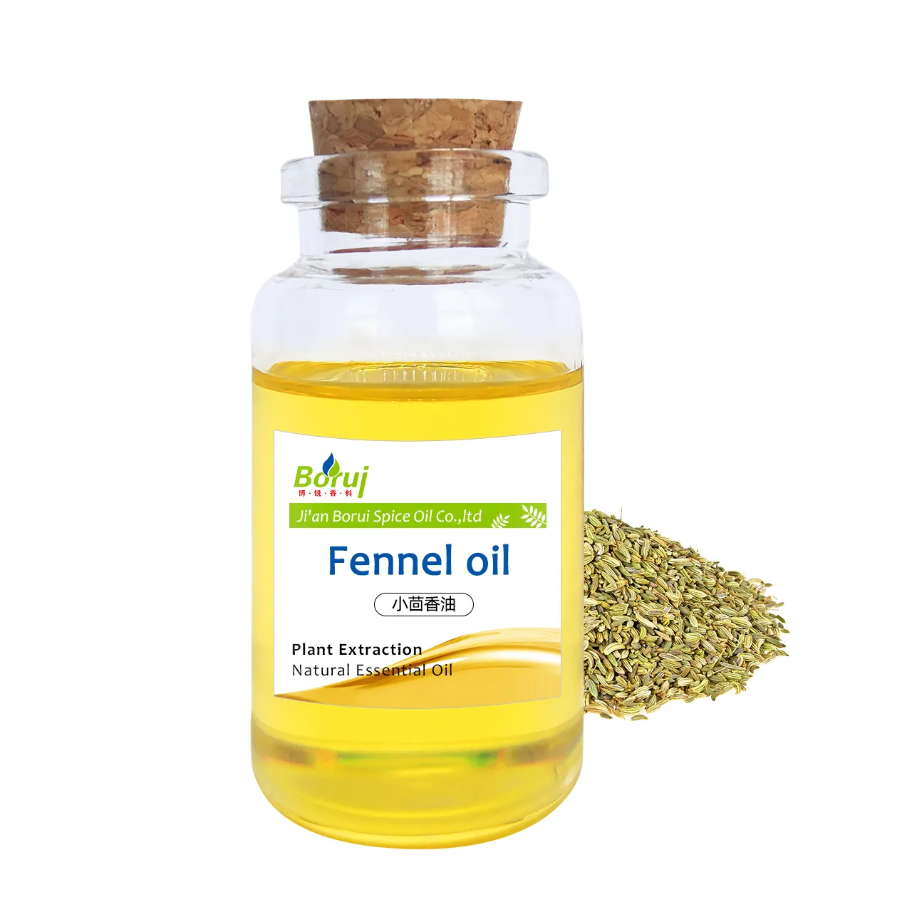 Olio essenziale di semi di erbe cinesi di finocchio botanico confezionato in 10ml per medicina