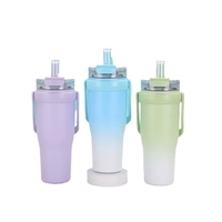 Gobelet isotherme sous vide Beauchy en acier inoxydable 304 de haute qualité, 1200 ml, pour boissons froides et chaudes, portable avec paille, idéal pour l'extérieur