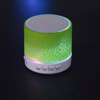 Mini Altavoz Bluetooth Portátil con Luz LED RGB, Sonido Estéreo Inalámbrico, Caja de Música con Bajos, Altavoz para Fiestas al Aire Libre
