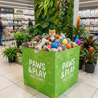 Présentoir en carton grand format pour supermarchés, bac de sol en carton pour aliments pour bébés, idéal pour les centres commerciaux