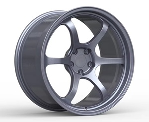 Rines Forjados Personalizados PQ de Alta Gama, Cinco Orificios, Color Gris, para Autos de Pasajeros <span class=keywords><strong>Mazda</strong></span> <span class=keywords><strong>RX</strong></span>-9 MX-5 - Product Image 1