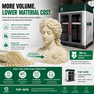 Imprimante 3D à extrusion de granulés haute vitesse de grande taille pour les départements de recherche et développement automobile et les applications industrielles - Product Image 5