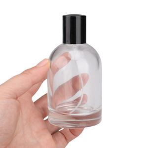 Bouteilles de parfum à étiquette personnalisée Offre Spéciale <span class=keywords><strong>Labo</strong></span> rondes de 30ml 50ml 100 ml vaporisateur de parfum en verre unique avec couvercle en argent - Product Image 3