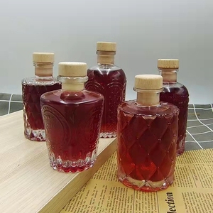 200ml 300ml 20cl 30cl pellicola termoretraibile unica forma goffratura personalizzato liquore vino Vodka bottiglie di vetro con tappi a T - Product Image 2