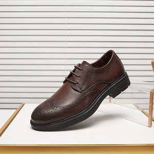 Spring 2026 New Style Strappy Embroidered Business Men's <b>Shoes</b> with Low Heels - <b>Comfortable</b> Men's <b>Work</b> <b>Shoes</b> - Product Image 6