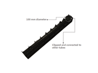HAOSEN Gouttière de haute qualité avec couvercle en plastique Matériau PP/B direct d'usine Léger et durable pour application de jardin moderne
