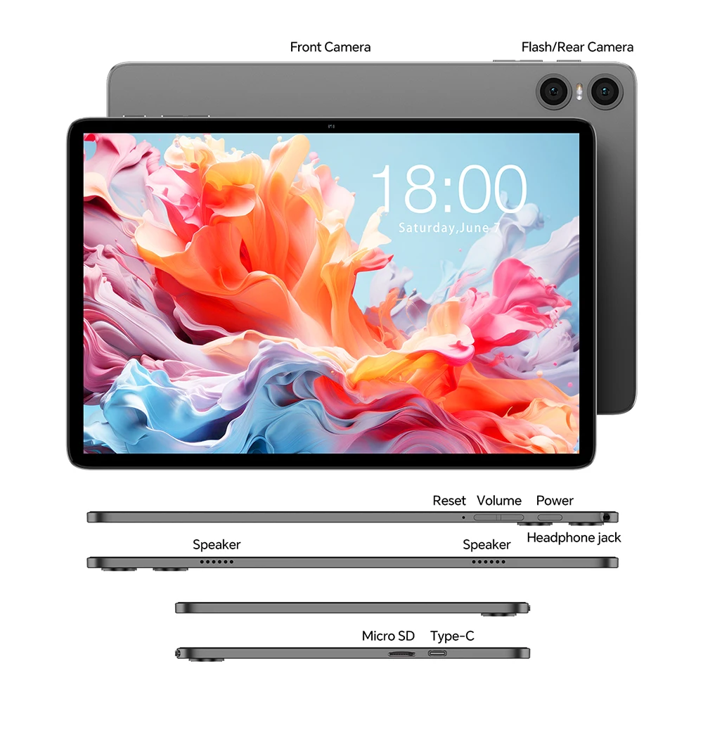 2025 Teclast P30T Android Pc Tablet Android 15 IPS 10.1inch T606