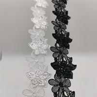 Usine chinoise haute qualité lait paillettes ruban dentelle synthétique dentelle faisceaux avec dentelle frontale pour accessoires de vêtement