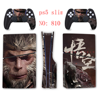 Autocollants en vinyle pour jeux vidéo Myth Wukong pour PS5 Slim, autocollants pour console Myth Wukong pour PS5, accessoires de jeu pour PS5 Slim