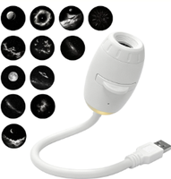 Projecteur USB Salange pour voiture et plafond de chambre, lampe projecteur lune et Saturne