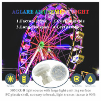 E14 45mm Parcs à Thème Cabochon Clair 24V LED Grande Roue Amusement Lumière Automatique RVB Lumières