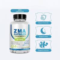 Kapsul HDK OEM ODM ZMA 510mg Seng Magnesium Vitamin B6 Peningkat Penyerapan Imunitas Dukungan Otot