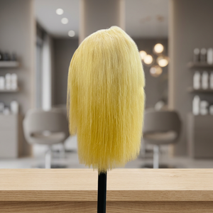 Extensiones de cabello Remy rubio corto recto al por mayor, máquina de 10 pulgadas, pelo de trama doble que teje cabello humano indio - Product Image 3