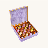 Boîte cadeau de noix personnalisée vide emballage de fruits secs en peluche boîte de dates de luxe recouverte de chocolat