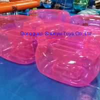 Shunyu personnalisé Durable 0.8mm Transparent rose simple chaise de canapé gonflable pour la publicité gonflables en vente