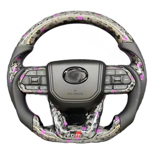 Volant en fibre de carbone forgée pour Toyota LC Hilux, couverture de volant OEM, amélioration du volant - Product Image 1