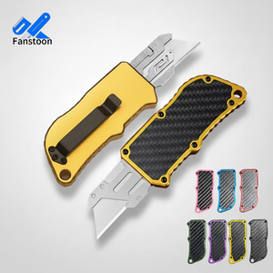 Cuchillo Portátil Multifuncional EDC, Hoja SK5 de Alta Calidad, Mango de Aleación de Aluminio de Aviación, Cuchillo para Tallar, Hoja Reemplazable - Product Image 1