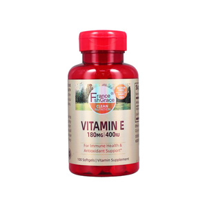 Complément personnalisé de vitamine E 400 UI pour la santé de la peau, du cœur et du système immunitaire – Gélules de vitamine E - Product Image 1