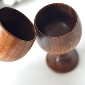 Taza de Madera Hecha a Mano, Ecológica, Estilo Vintage, para Bebidas Diarias, con Grabado Artesanal - Product Image 4