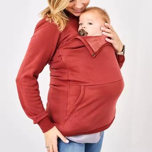 Felpa per l'allattamento di un pezzo di maternità autunno <span class=keywords><strong>inverno</strong></span> personalizzata cura della madre di gravidanza bambino che allatta dolcevita traspirante - Product Image 6