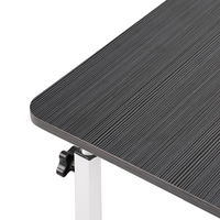 Bureau réglable en hauteur, portable, moderne et durable, avec cadre en métal et manivelle manuelle, pour l'école et les petits bureaux