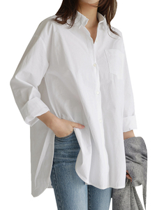 Tela de popelina tejida al por mayor 100% algodón ecológico transpirable y teñido liso para camisas trajes sin MOQ telas de algodón - Product Image 4