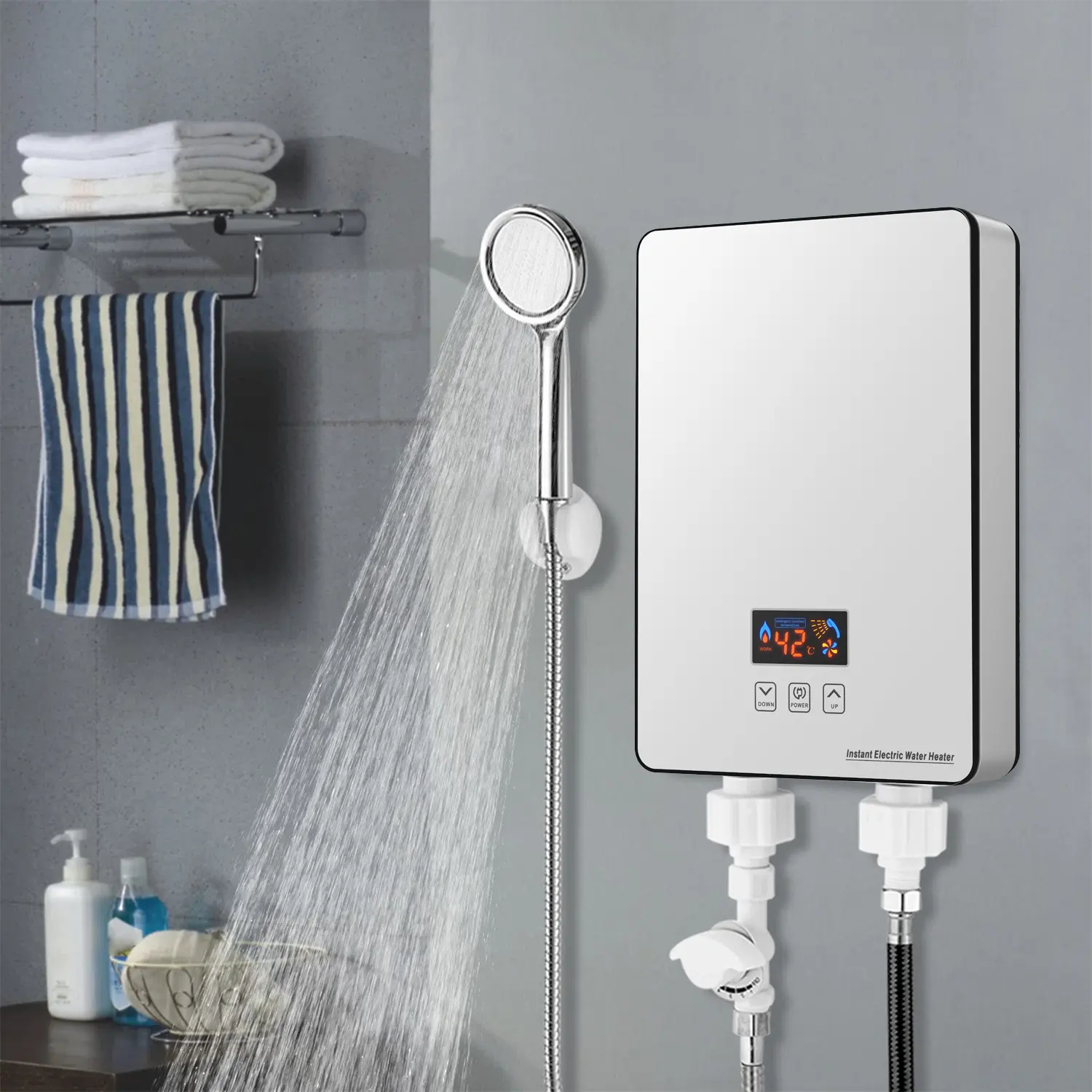 220V-240V 3.5kw sur demande chauffe-eau chauffe-eau électrique électrique pour salle de bain