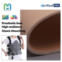 Doublure orthopédique en mousse de polyuréthane à cellules ouvertes 35D 5MM, tissu souple laminé pour attelle de soutien lombaire