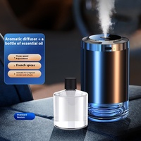 Humidificateur de parfumeur de montage de voiture intelligent haut de gamme avec étoile romantique ciel haut de gamme lumière d'ambiance commence à arrêter le type de prise américaine de voiture