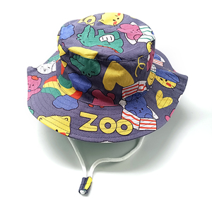 Tùy Chỉnh Unisex Tất Cả Các Hơn In Ấn Xô Mặt Trời Hat Cho Trẻ Em Xô Hat Cho 3 Năm Cô Gái Cậu Bé Rộng vành Xô Cap Với Chuỗi - Product Image 4