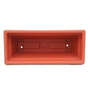 Fábrica al por mayor Patio al aire libre Balcón rectangular Vegetales y flores Plantación a través de macetas de plástico - Product Image 4